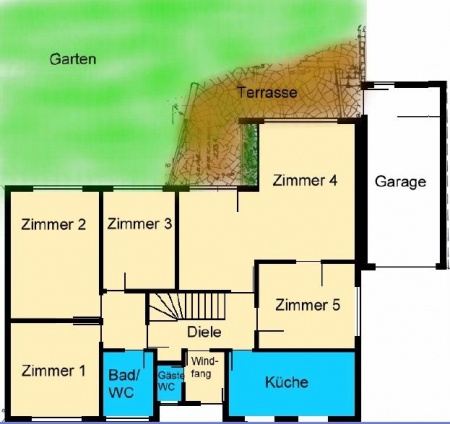 Grundriss EG Einfamilienhaus Alfter
