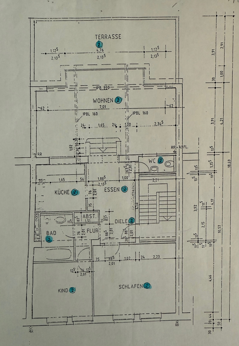Grundriss Etagenwohnung K�ln