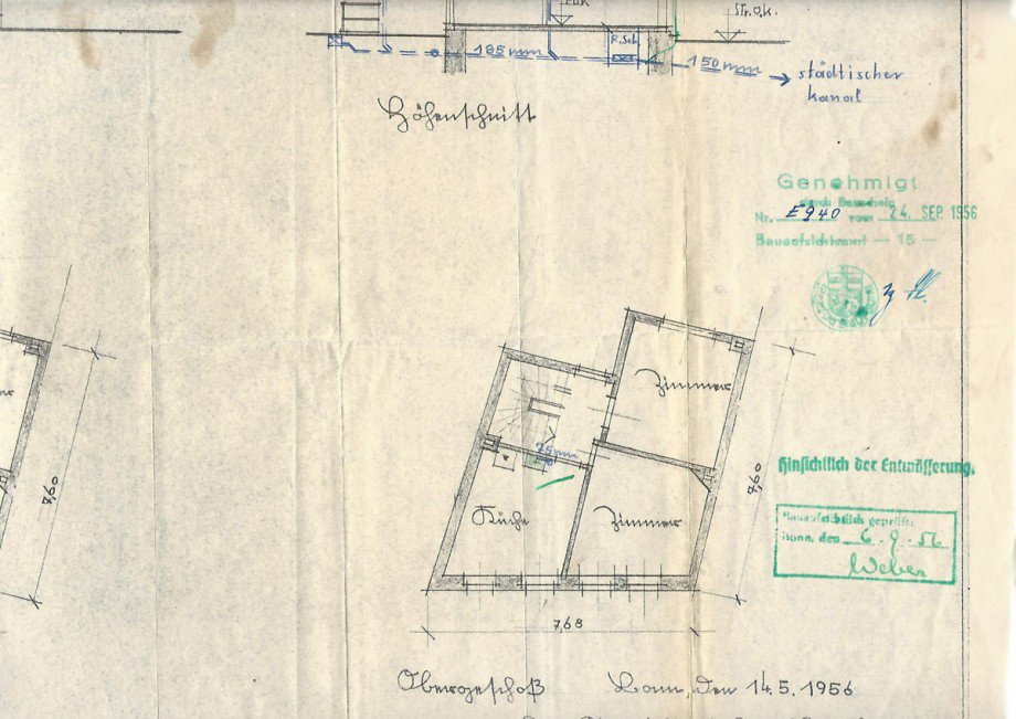 Grundriss OG Einfamilienhaus Bonn / Endenich
