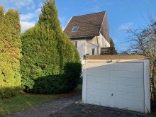 Ansicht mit Garage SANKT AUGUSTIN HANGELAR, freist. Einfamilienhaus ca. 110 m� Wfl. 4-5 Zimmer + Keller, Garten, Garage