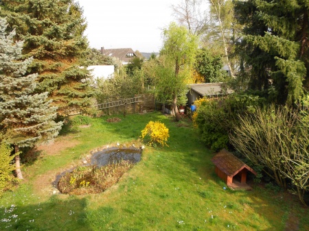 Blick vom Balkon - Garten Etagenwohnung Bonn / P�tzchen