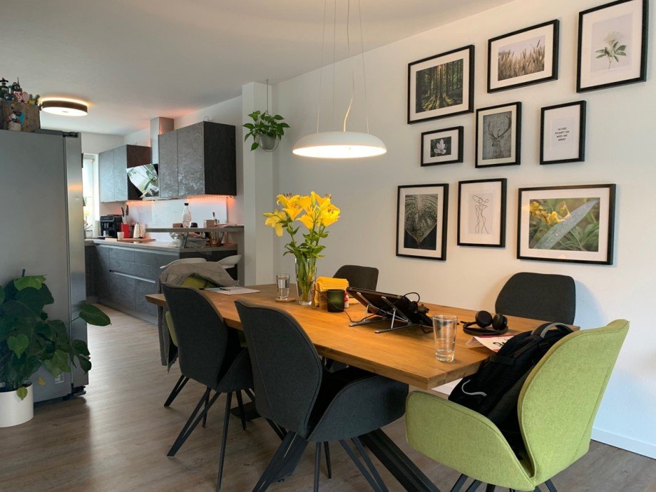 Ansicht Wohn,- Esszimmer Reihenendhaus Niederkassel