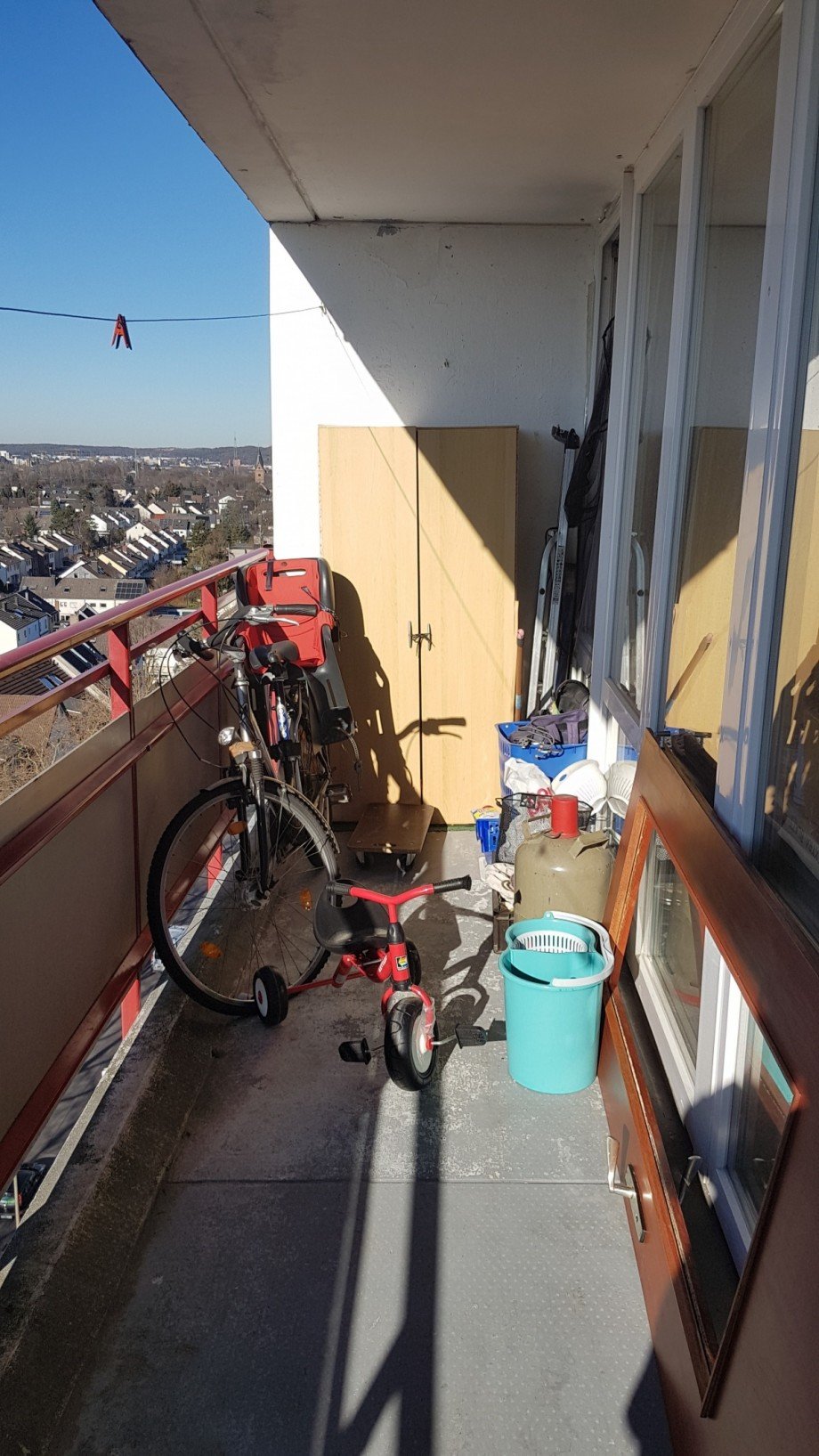 Ansicht Balkon Etagenwohnung Sankt Augustin