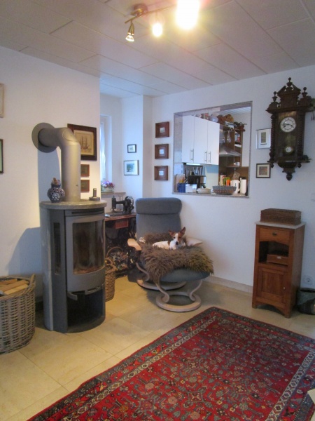 EG Wohnzimmer mit angrenzender K�che Reiheneckhaus Lohmar