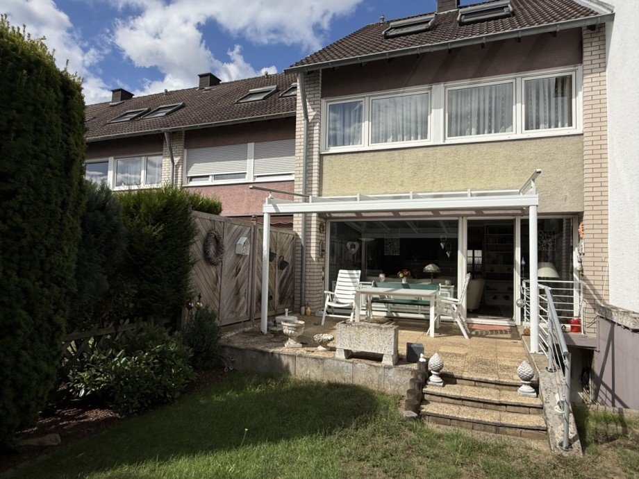 sch�ne �berdachte Terrasse Reihenhaus Sankt Augustin