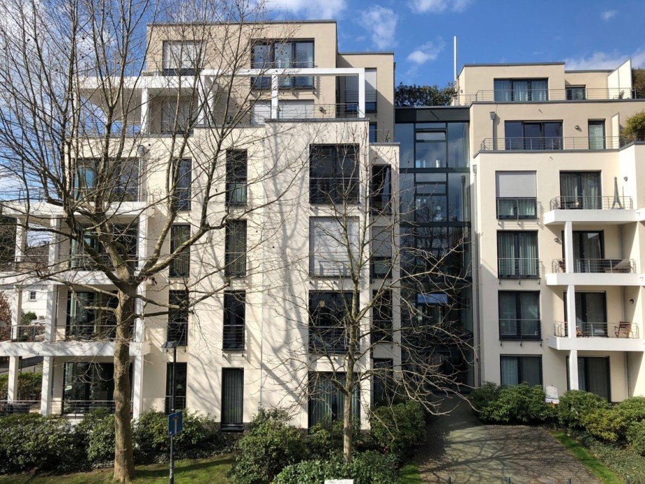 Blick vom Wintergarten aus Etagenwohnung Siegburg