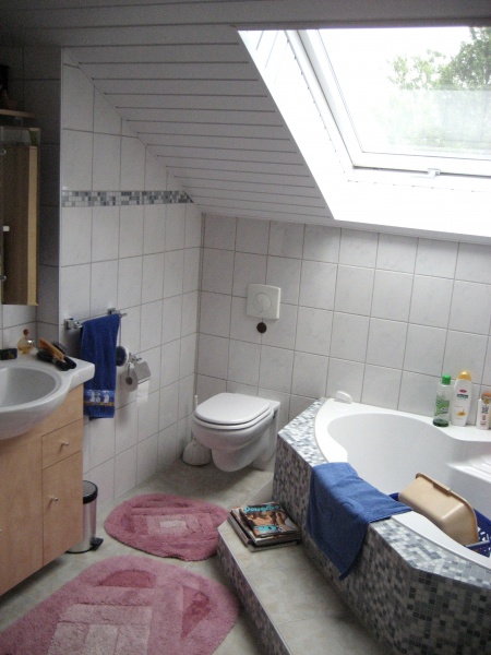 Badezimmer Ansicht 1 Etagenwohnung Siegburg