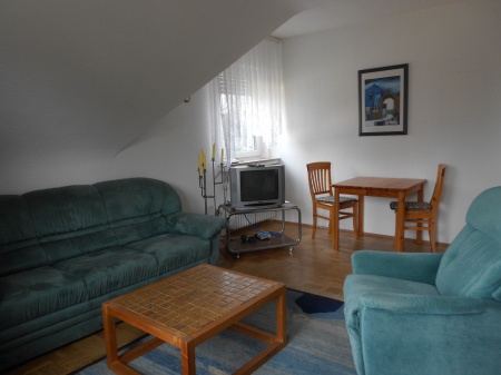 Wohnzimmer Dachgeschosswohnung Sankt Augustin