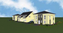 Gesamtansicht HENNEF, NEUBAU, 2 Stadth�user, 4 Zim., ca. 138 m� Wfl., Terrasse, Garten, Garage,
GrSt. ca. 600 m�