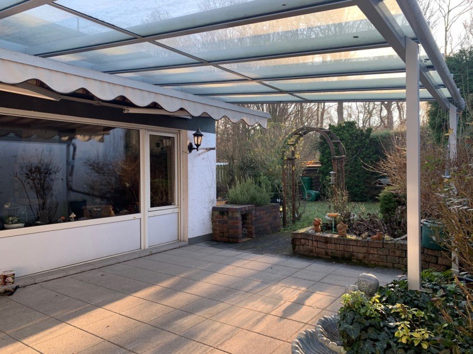Ansicht Terrasse Bungalow Sankt Augustin