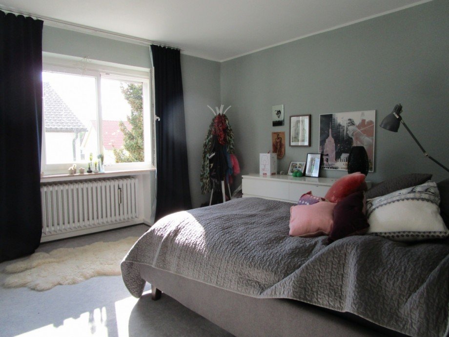 Schlafzimmer, Ansicht 2 Etagenwohnung St. Augustin
