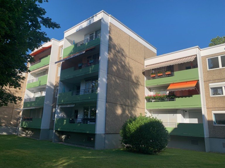 Au�enasicht Sankt Augustin - Sankt_Augustin_Zentrum Etagenwohnung SANKT AUGUSTIN, ruhige 2 Zi. ETW. mit Balkon, ca. 60 m� Wfl., im 6 Part. Haus mit Garagenstellplatz