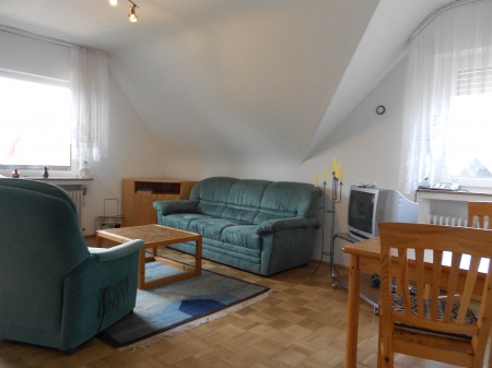 Wohnzimmer Dachgeschosswohnung Sankt Augustin