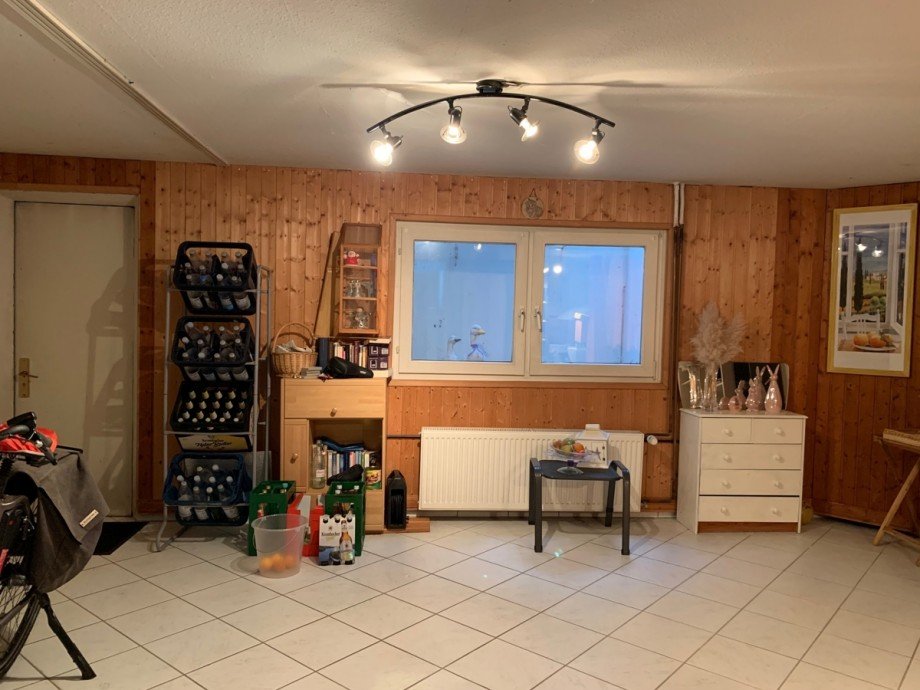 Ansicht Hobbyraum im Untergeschoss Reihenhaus Sankt Augustin