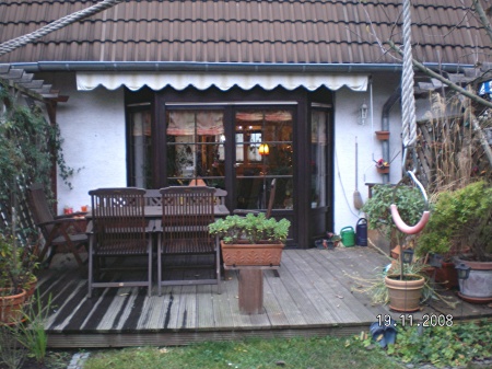 Terrassenansicht Reihenhaus Sankt Augustin