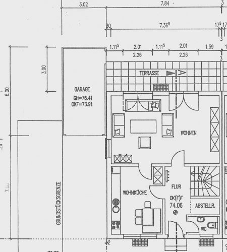Ansicht EG Reihenhaus Sankt Augustin