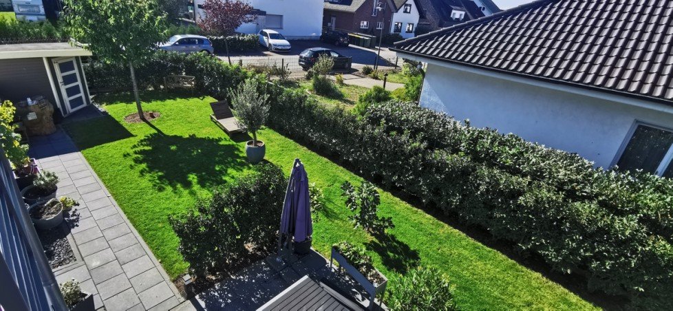 Blick in den Garten Reihenendhaus Niederkassel