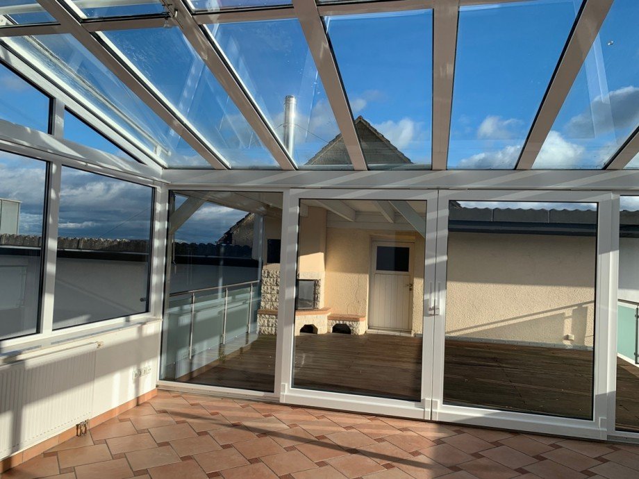 Wintergarten mit Blick auf die Terrasse Etagenwohnung K�nigswinter / Ittenbach
