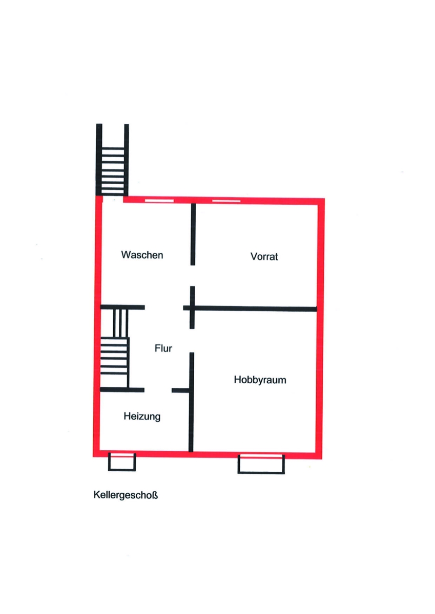 Grundriss KG Reiheneckhaus Sankt Augustin