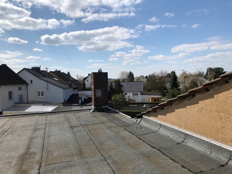 Ansicht auf das Dach des Anbaus Doppelhaush�lfte Sankt Augustin