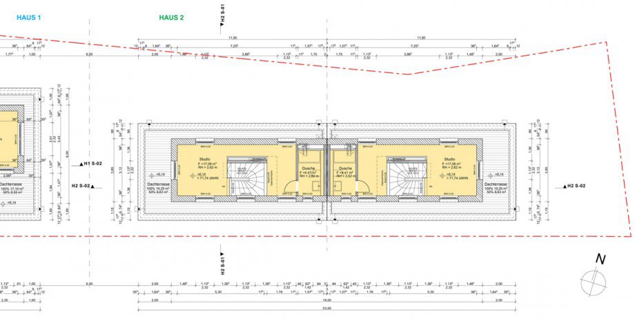 Grundriss Studio Doppelhaush�lfte Sankt Augustin