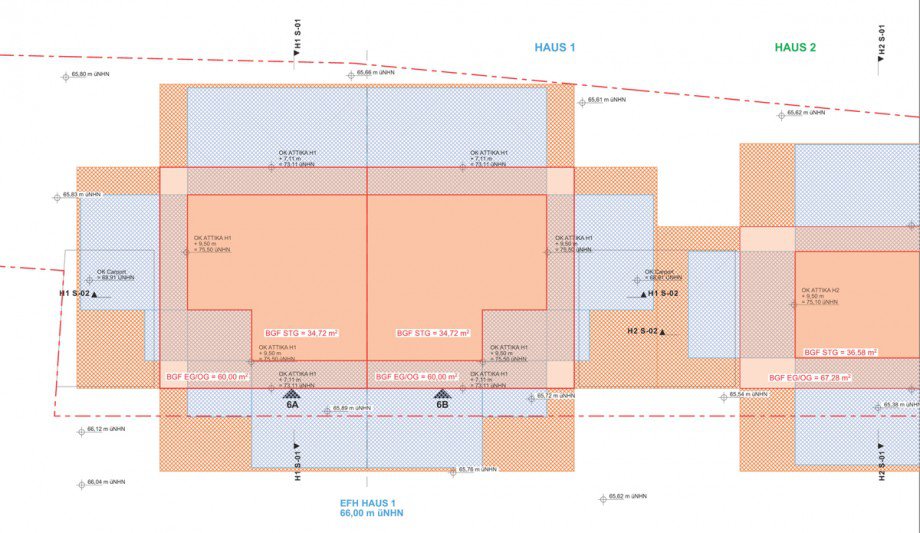 Plan Doppelhaush�lfte Sankt Augustin