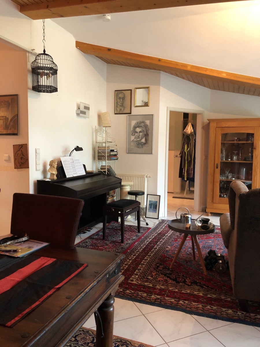 Ansicht Wohn,- Esszimmer Etagenwohnung Bonn