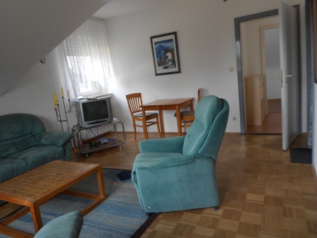 Wohnzimmer Dachgeschosswohnung Sankt Augustin