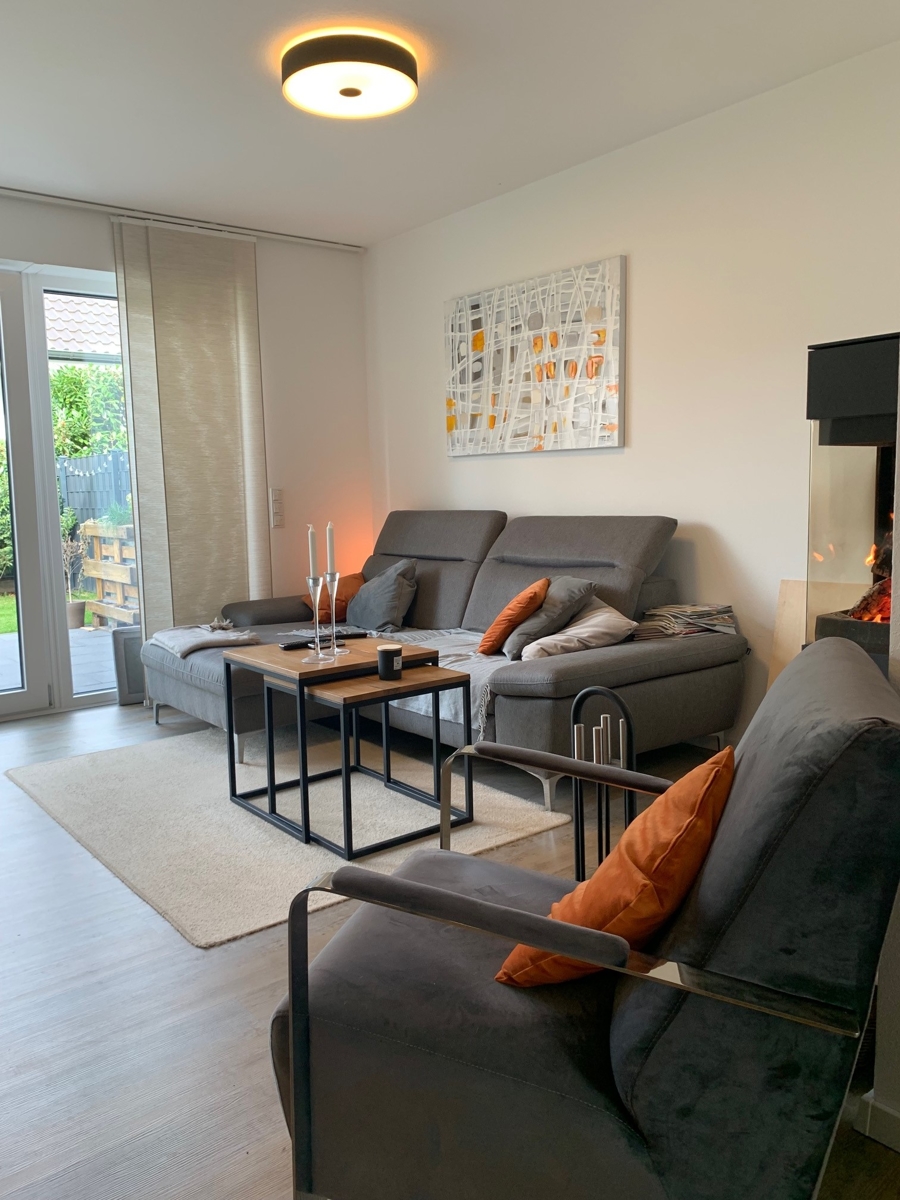 Ansicht Wohn,- Esszimmer Reihenendhaus Niederkassel